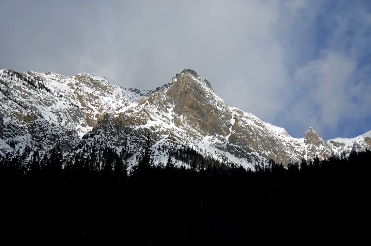 31 Mount Burgess From Field In Yoho In Winter